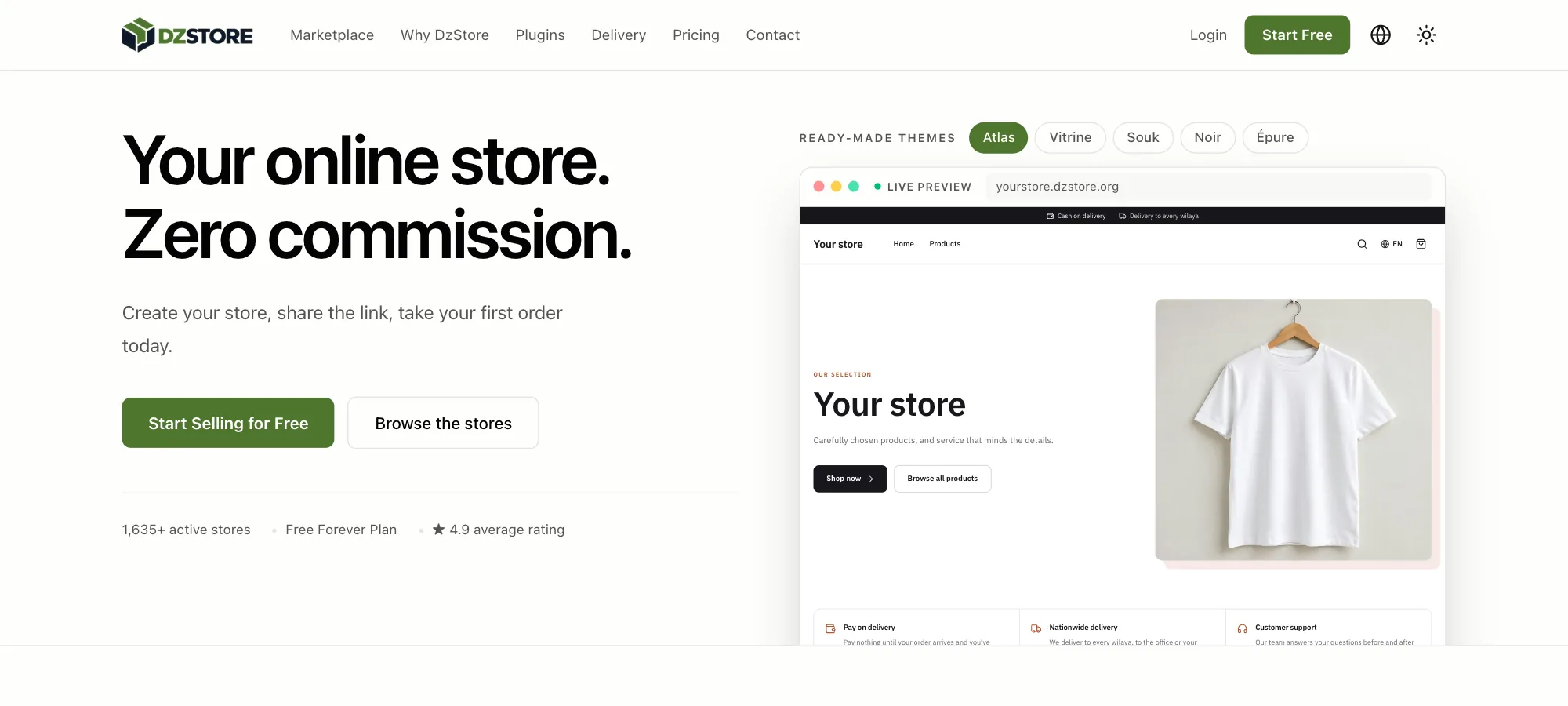 DzStore — E-commerce SaaS Platform